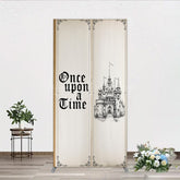 Lofaris Once Upon a Time Storybook Rectangle Backdrop Fairytale Princess Castle Theme Vintage Birthday and Baby Shower Decor